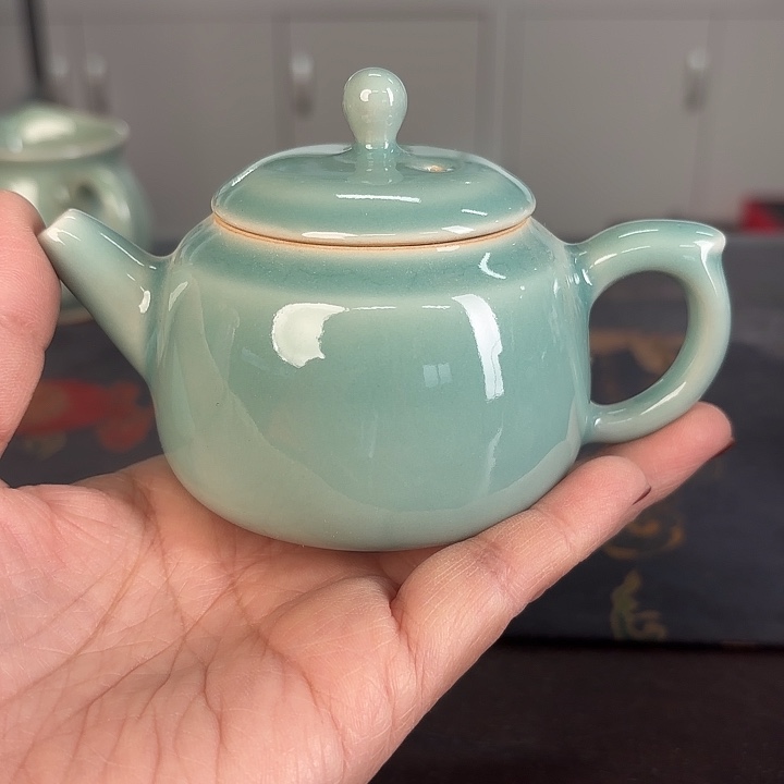 龙泉云间青瓷小米茶器