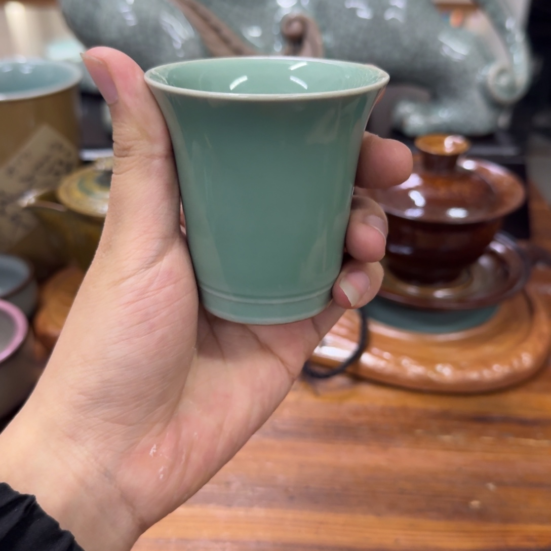 龙泉青瓷茶具微瑕9012