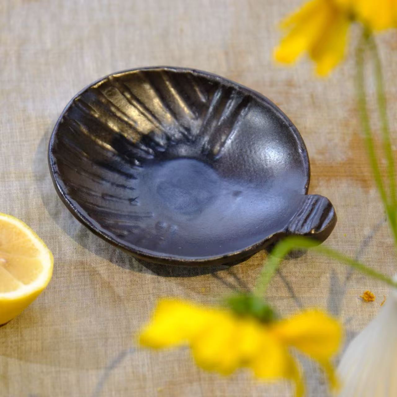 小喜宅 澜夜小贝壳碟（尺寸约9x11cm）