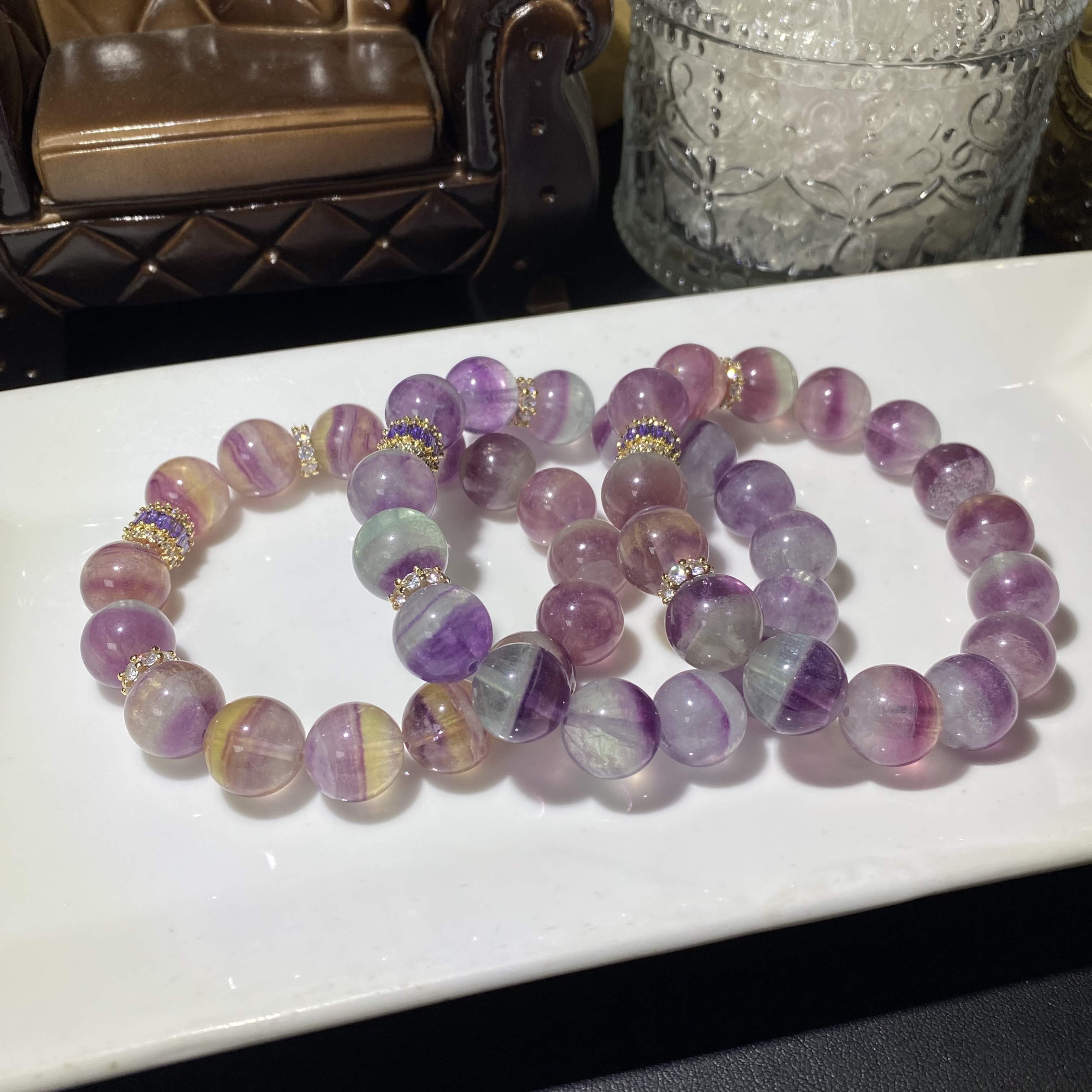 天然萤石设计款手链-多样性发其一T71