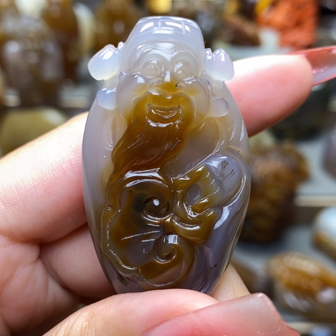 玛瑙/玉髓挂件未镶嵌