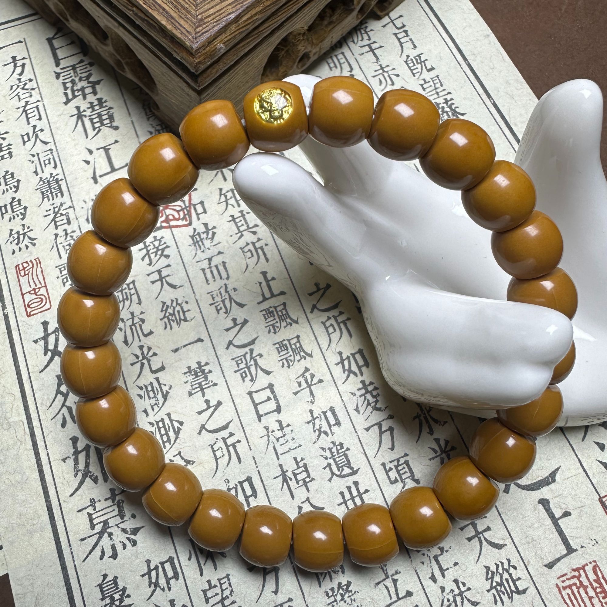 予禧文玩 大面直切 高端单标全品猴头手串