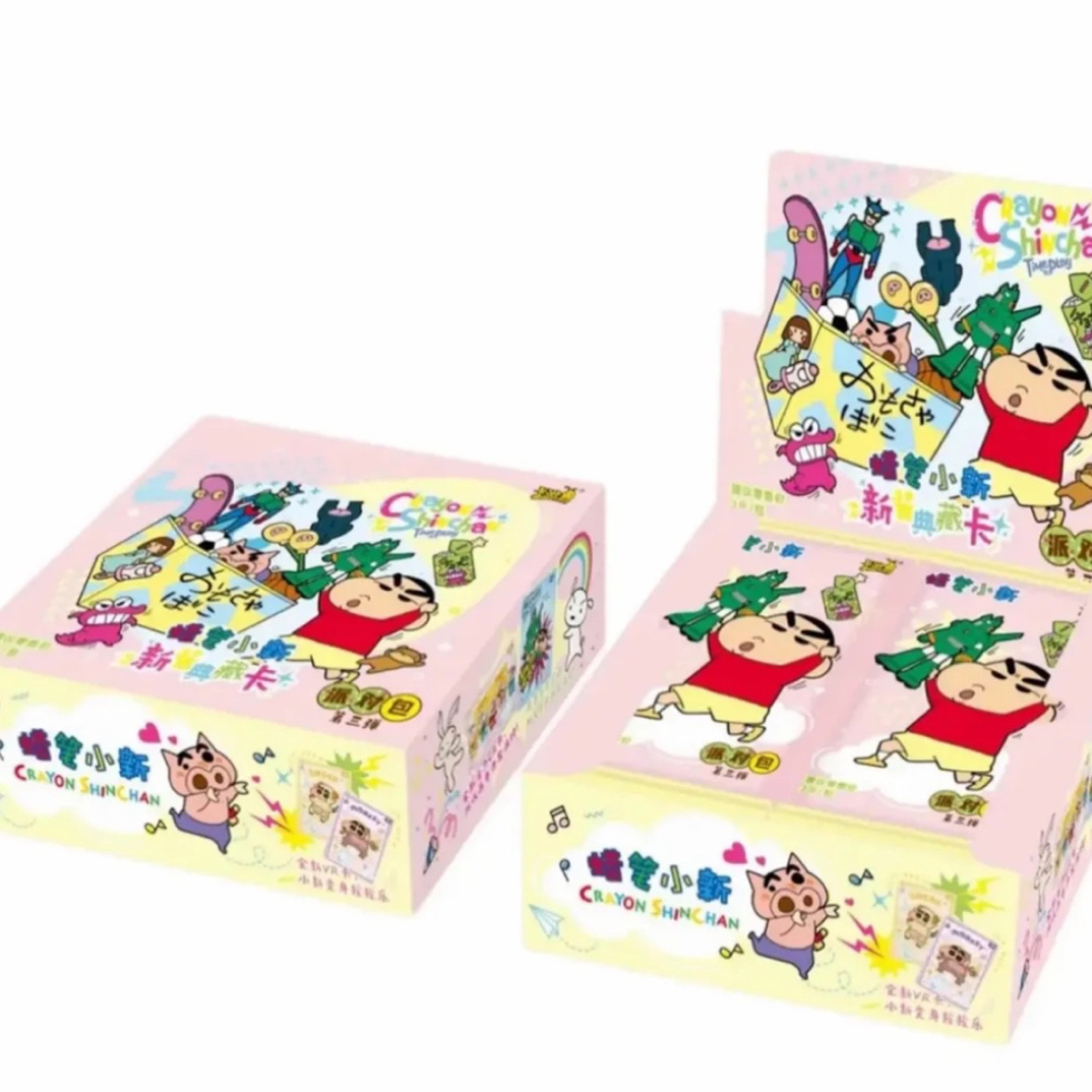 玩法合集-蜡笔小新派对包第三弹典藏卡动漫收藏卡牌