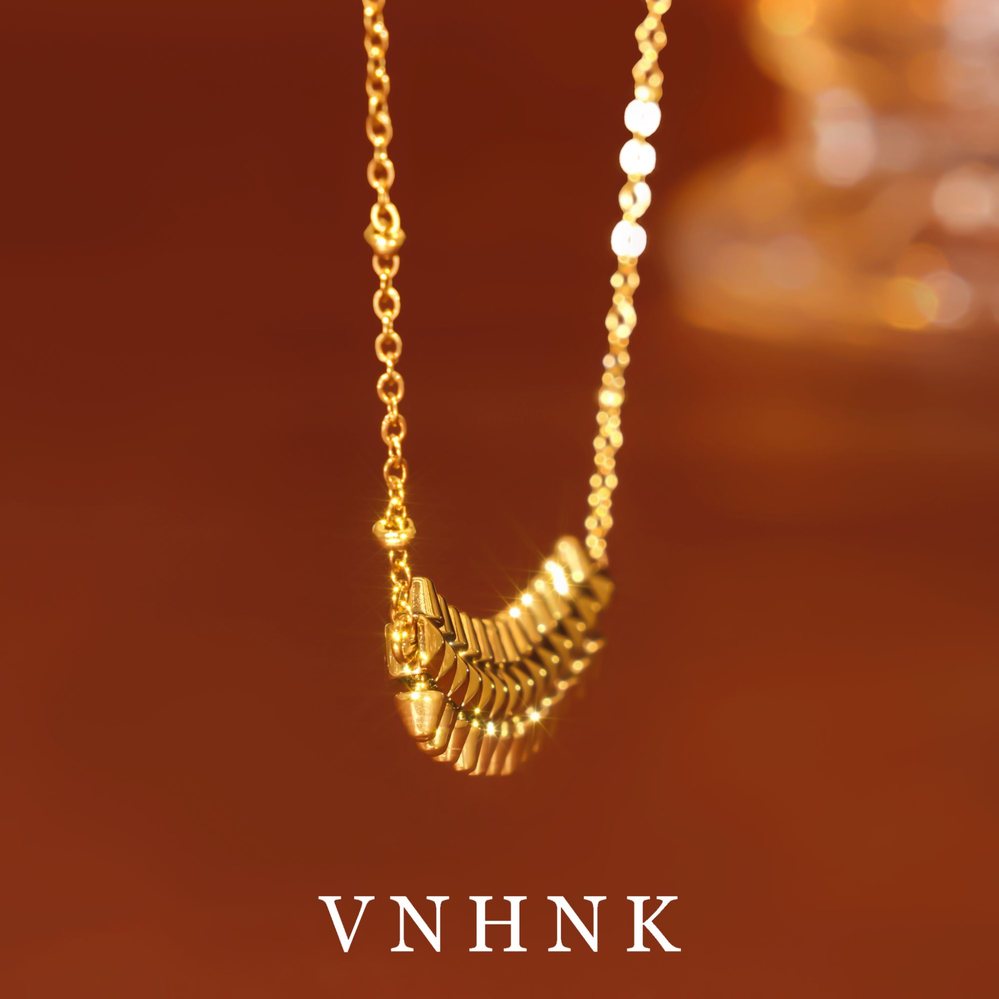 钛钢项链 美可儿   T460   金色(51cm)时尚百搭项链