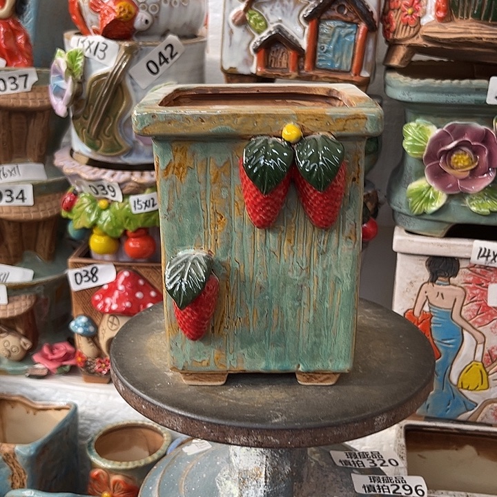 粗陶材质多肉花盆