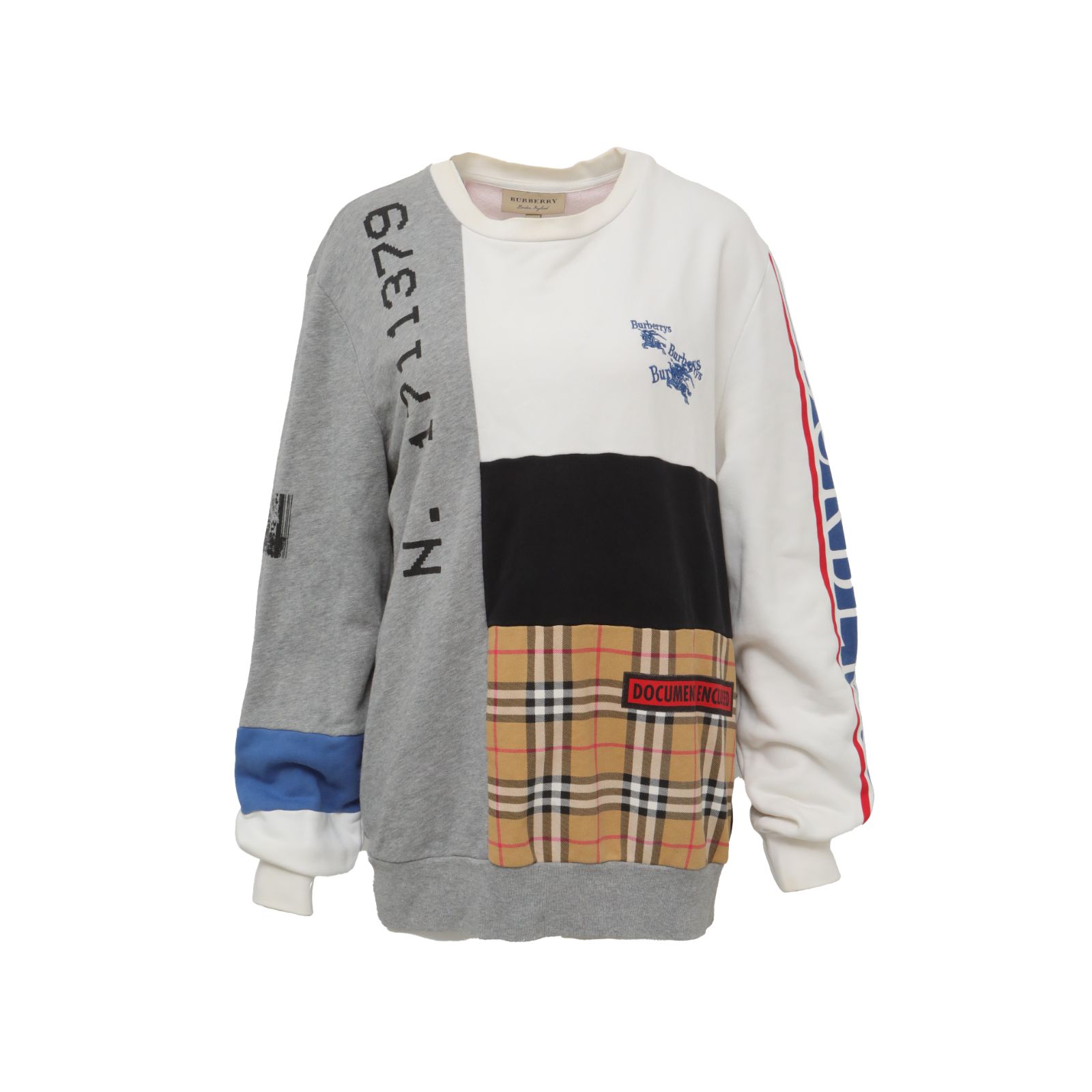 95新 BURBERRY/博柏利 【lu】 拼色 棉 BBR卫衣P235093600