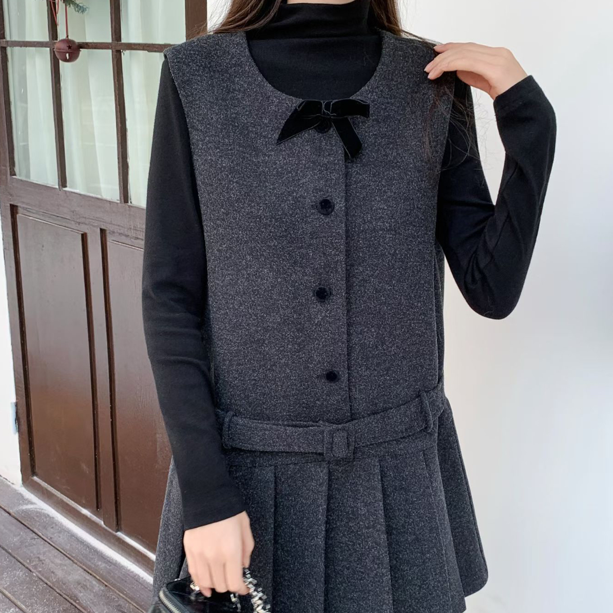 新款两件套马甲裙（可调不退）