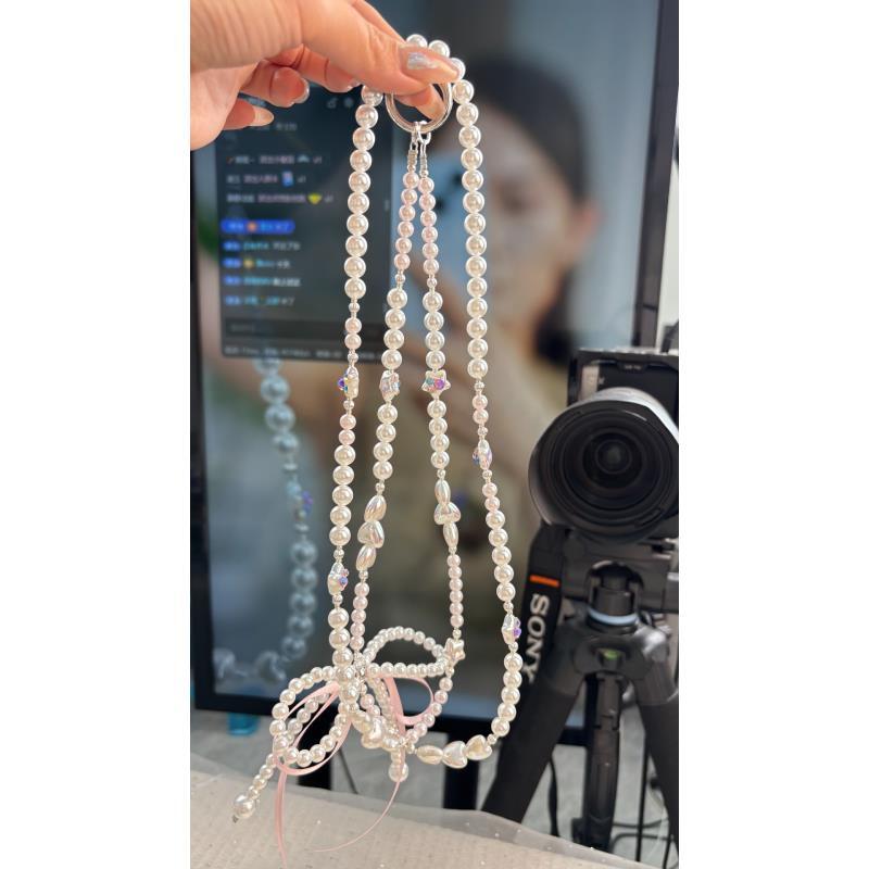 587编码长链手机斜挎链原创手工diy饰品包包钥匙挂件