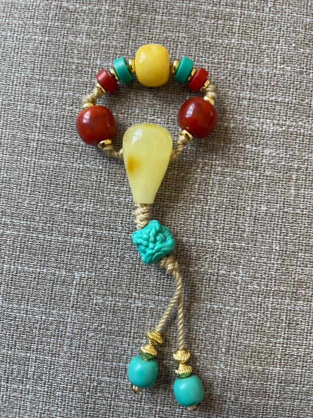 天然蜜蜡三通套8-10（散着发货回家自己穿）