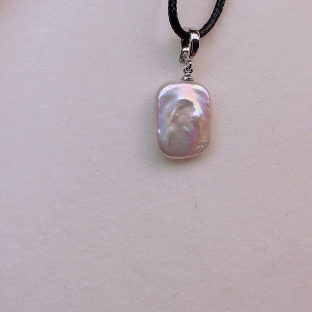 银S925镶嵌戒指淡水珍珠