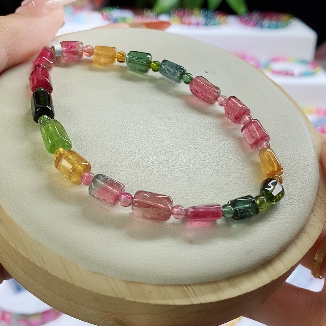 手链未镶嵌碧玺糖豆