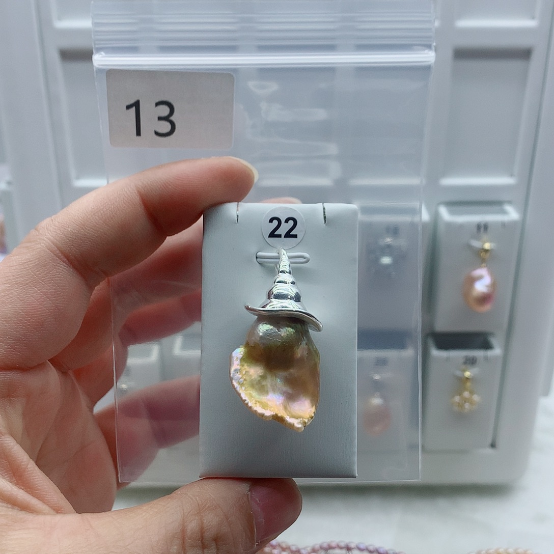 吊坠(不含链)合金淡水珍珠