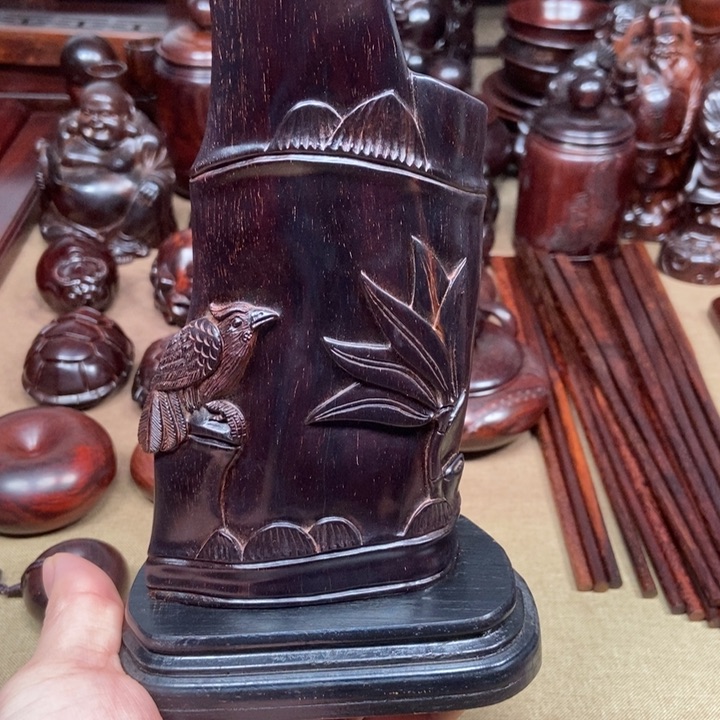 檀香紫檀（小叶紫檀）印度小叶紫檀（竹报平安）