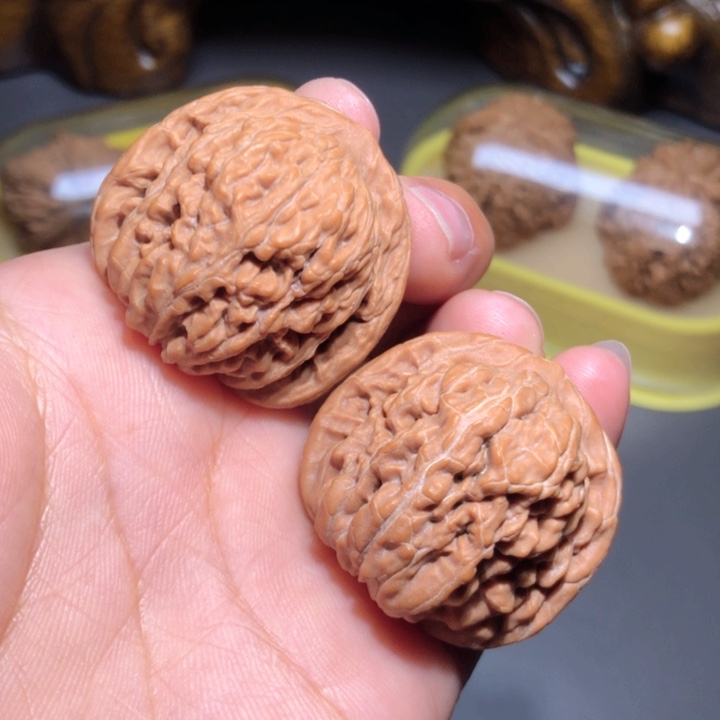 文玩核桃把件35四座楼