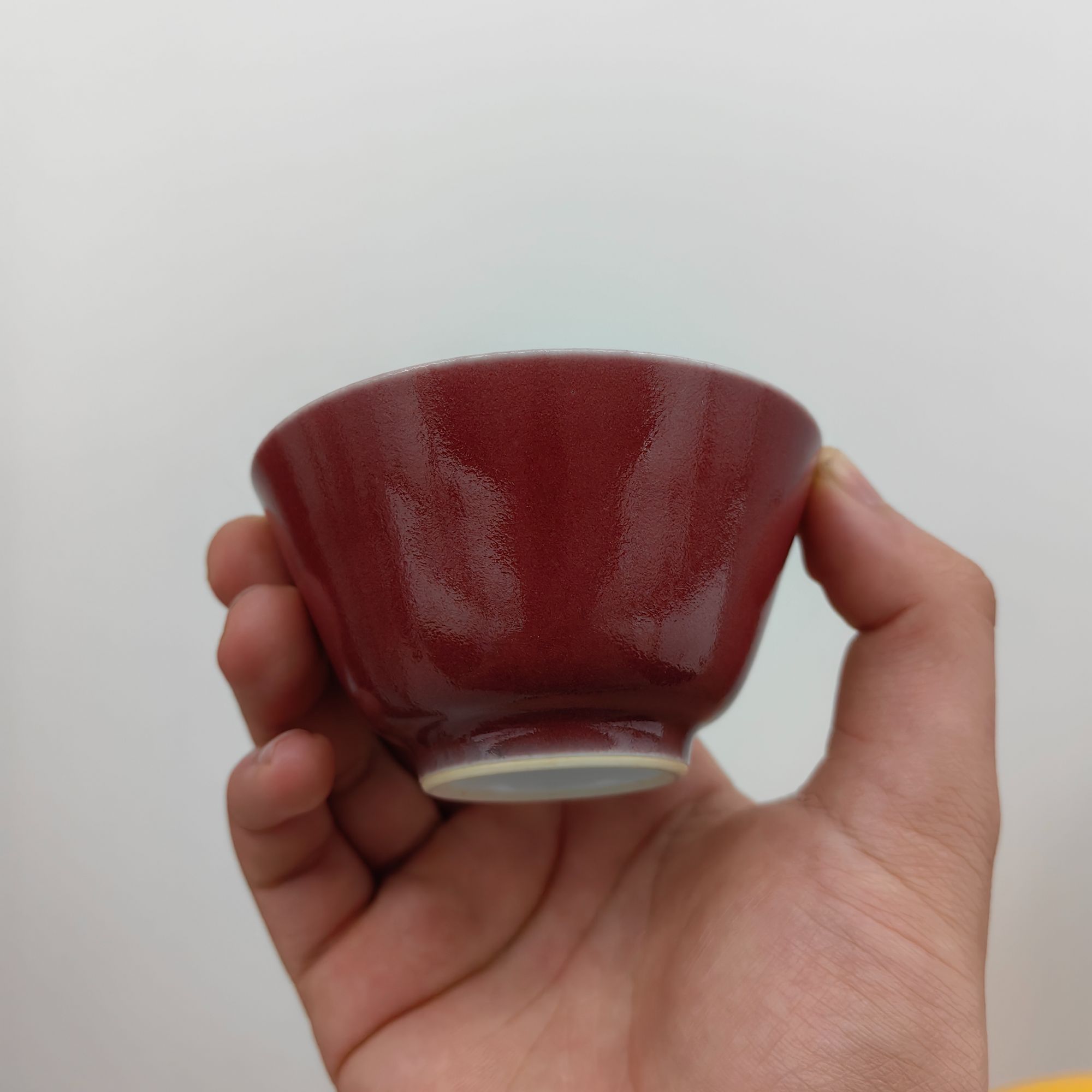 博物堂年货节祭红敞口杯174