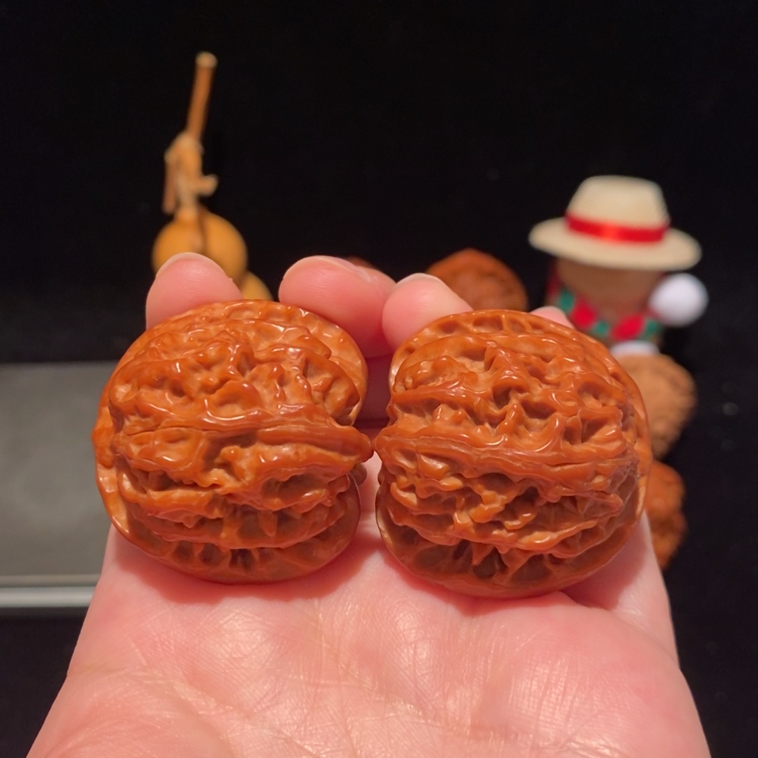 文玩核桃把件38尺苹果园158