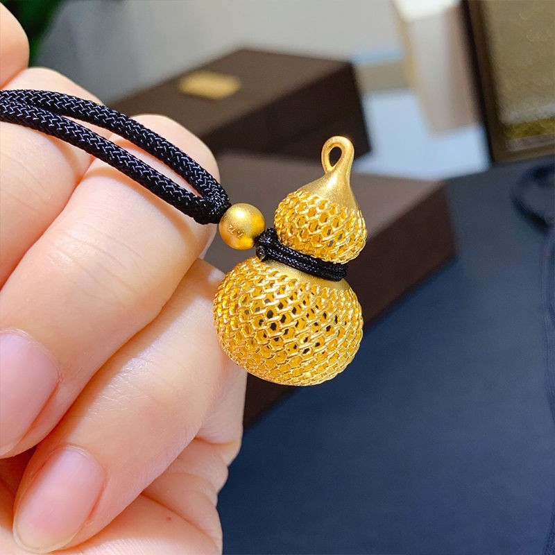 铜合金吊坠女古法镂空花丝葫芦吊牌平安扣吊坠单坠葫芦护身符首饰