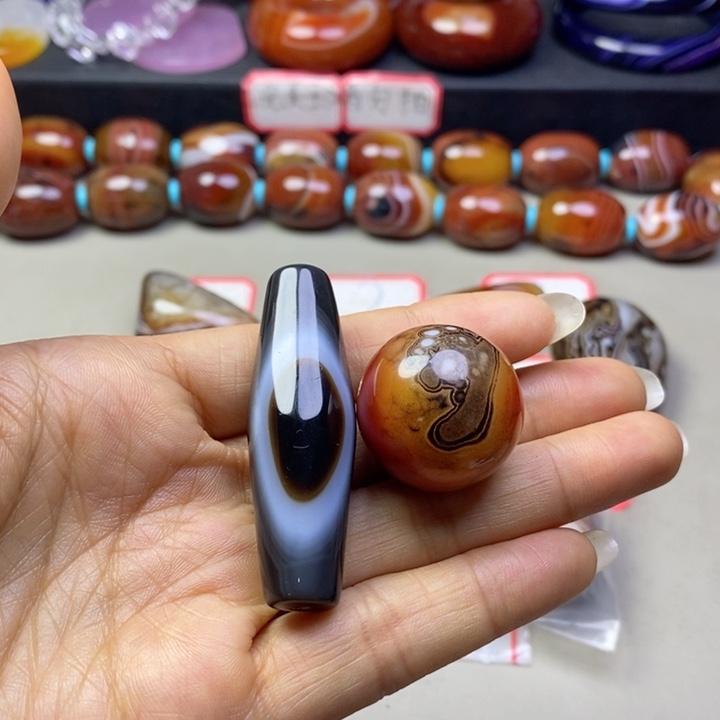 玛瑙/玉髓吊坠(不含链)未镶嵌懒****制