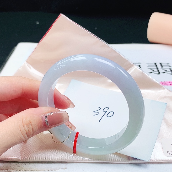 翡翠手镯未镶嵌缅甸天然a货手镯55+