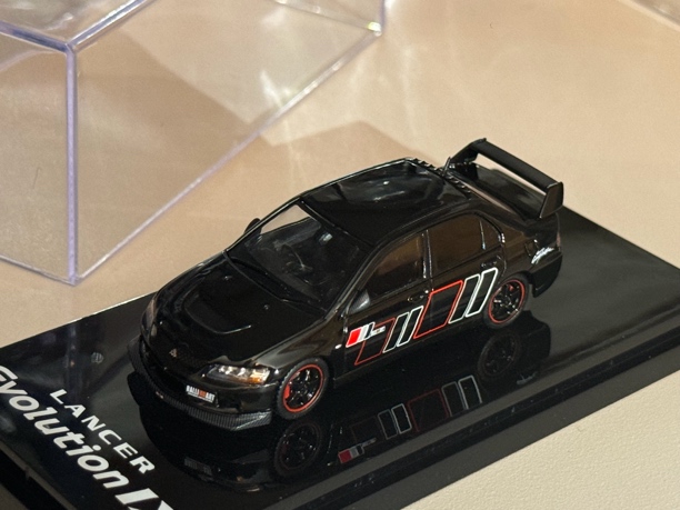 1:64 hobbyjpan 三菱evo9代 拉力艺涂装金属汽车模型