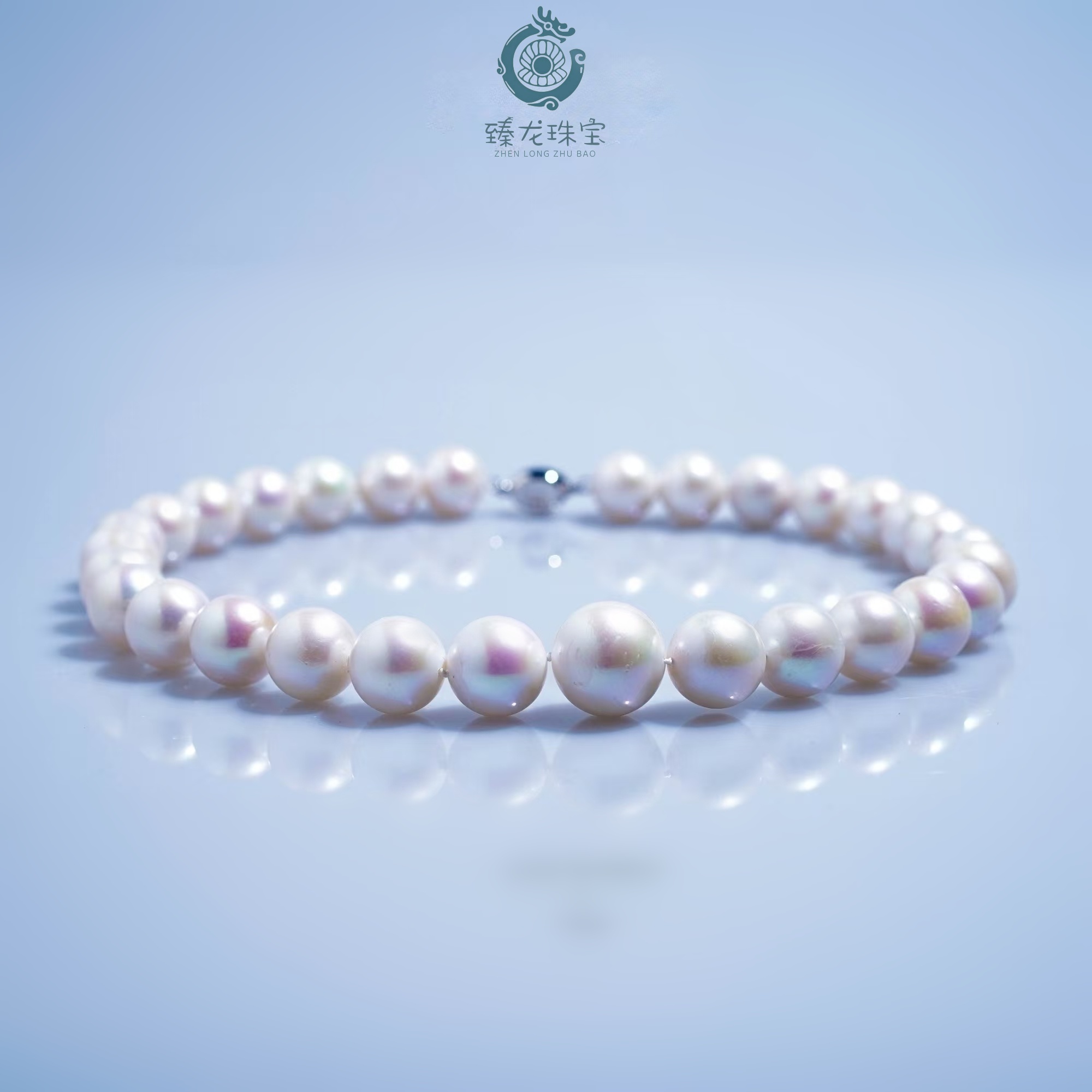 【龙总专属】吉尔德三星白色珍珠大龙珠11-13+mm全珠链【多样性发货】