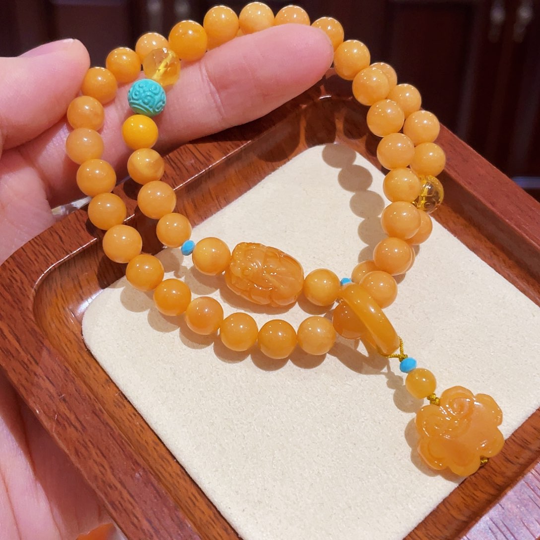 蜜蜡手链未镶嵌手串