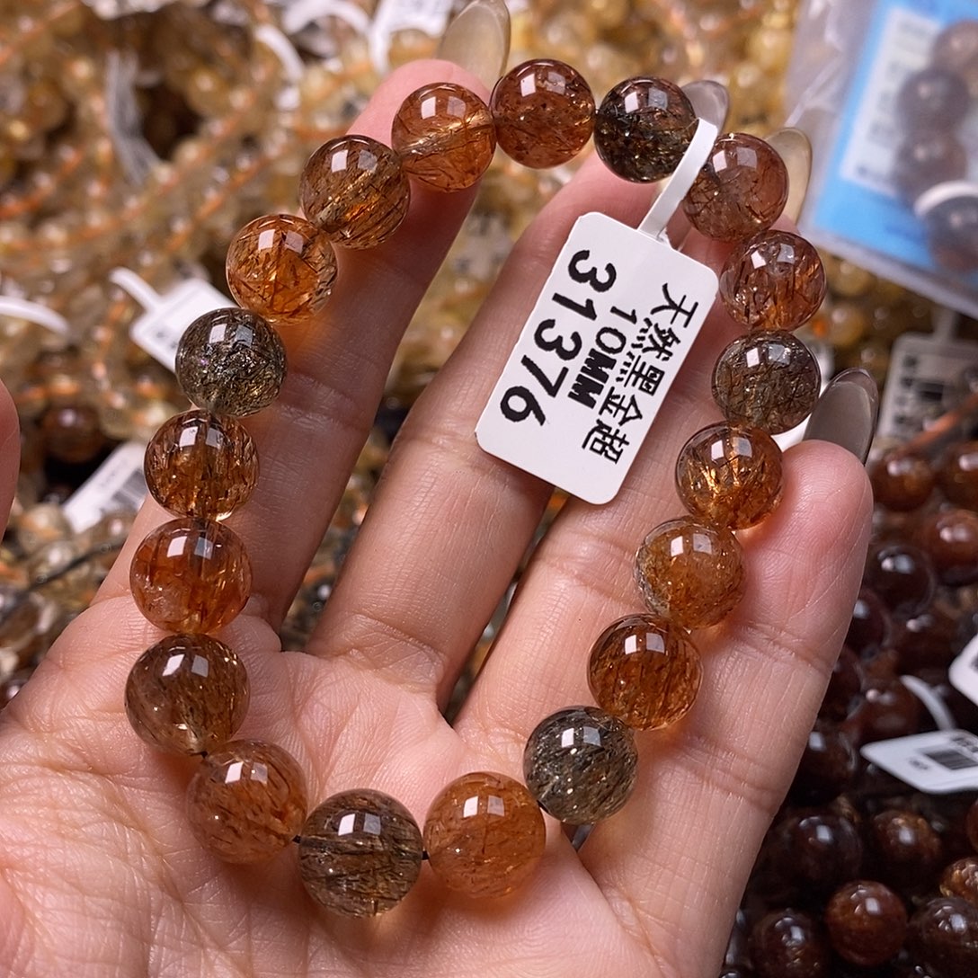 未镶嵌水晶手链水