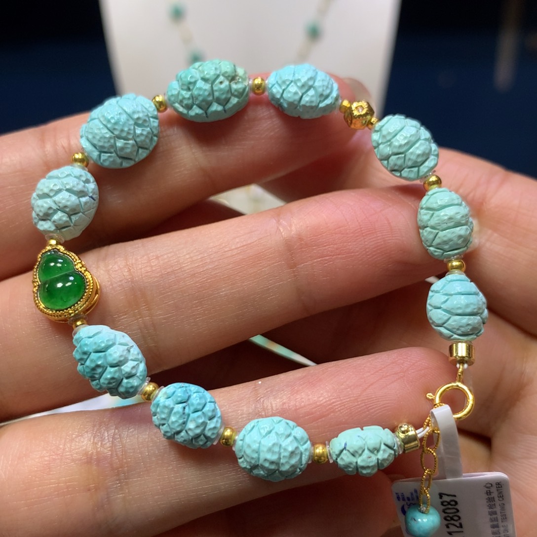 绿松石未镶嵌手链