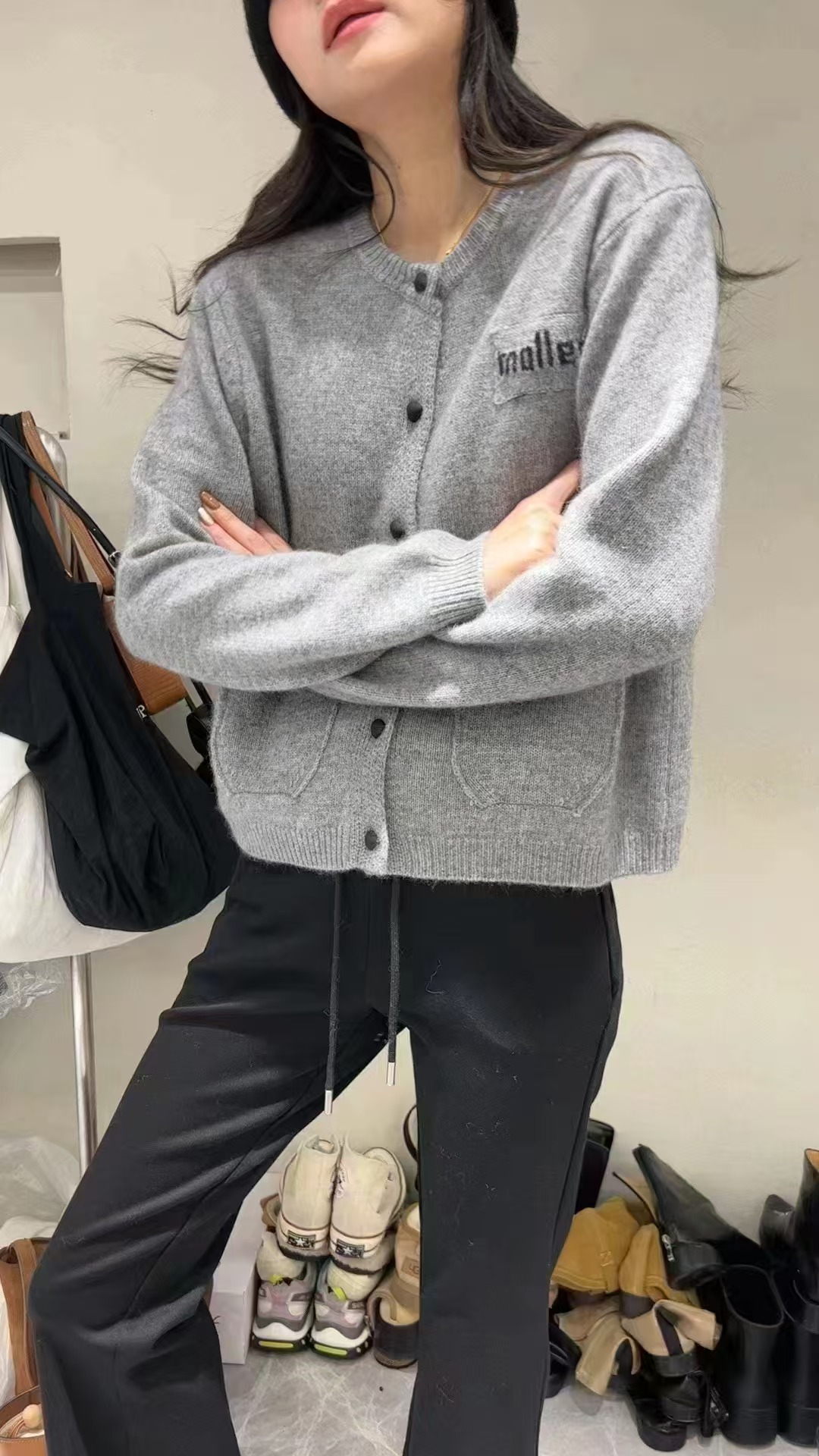 长袖针织衫时尚百搭69女装