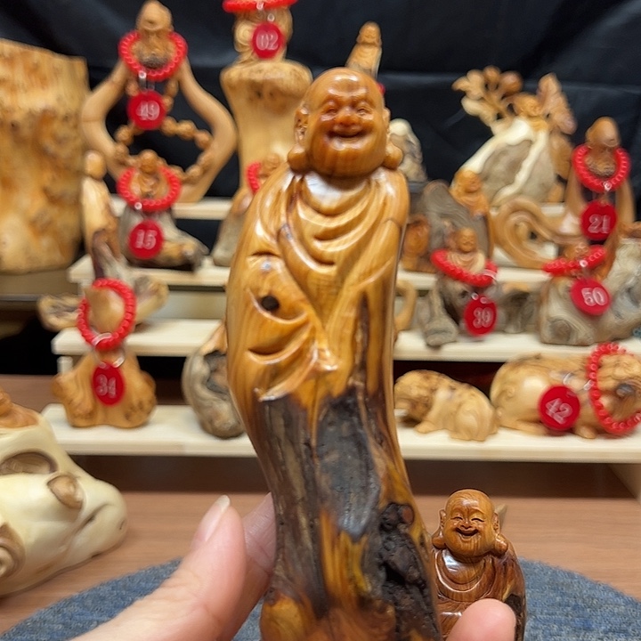柏木把件崖柏摆件