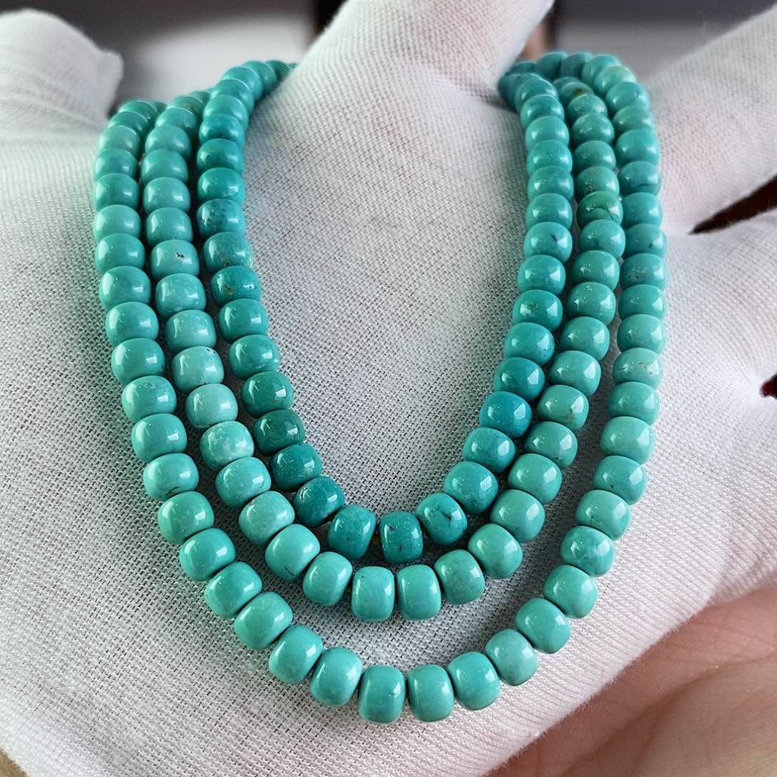 绿松石珠宝奇石未镶嵌5.7mm