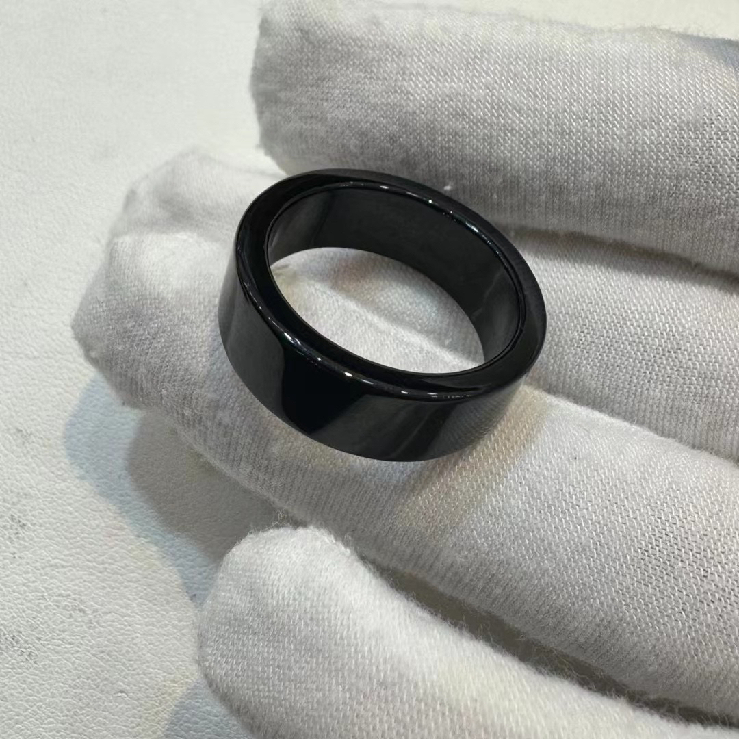 天然翡翠墨翠戒圈指环多样性发一圈口备注黑度极黑