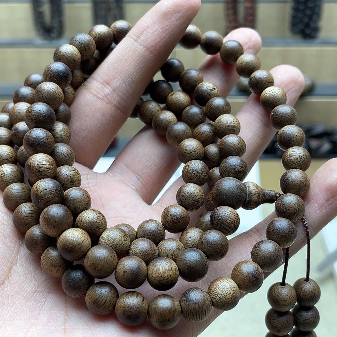 乌木类其他白奇手串3366