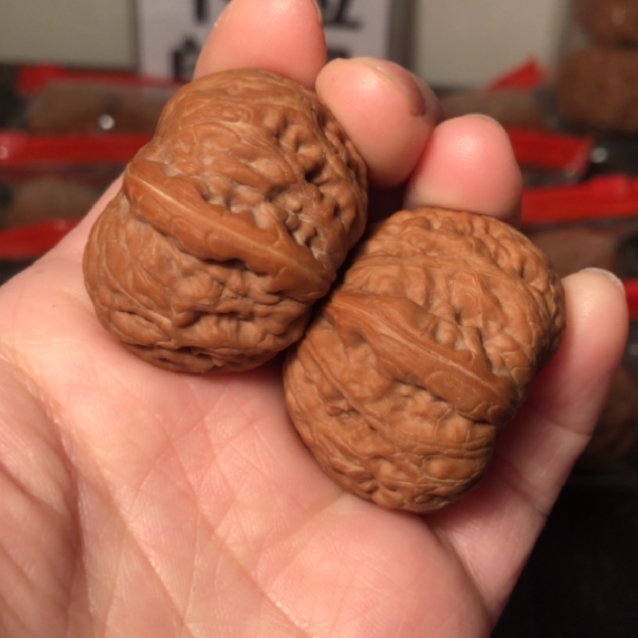 【闪购商品】文玩核桃把件平谷元宝37