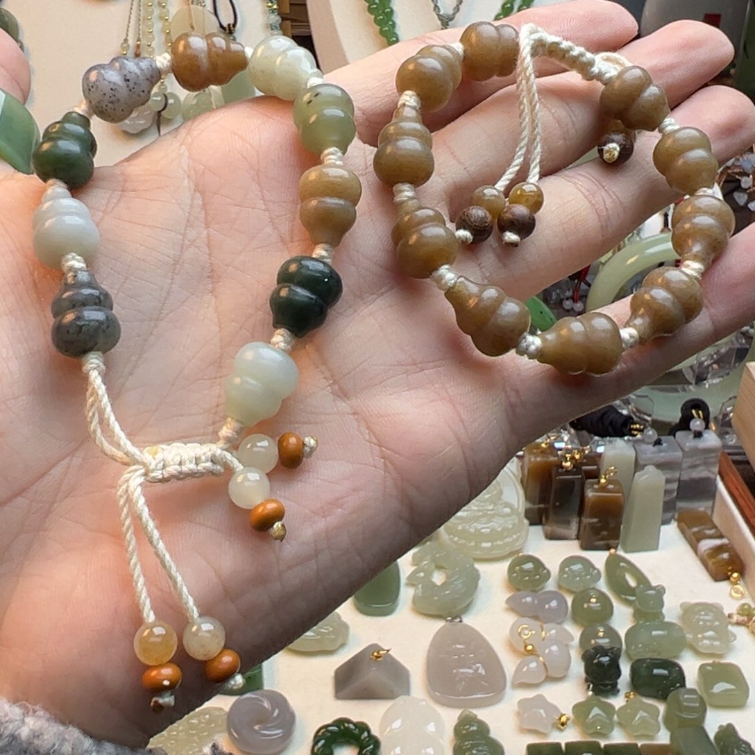 和田玉未镶嵌手链拍一发一