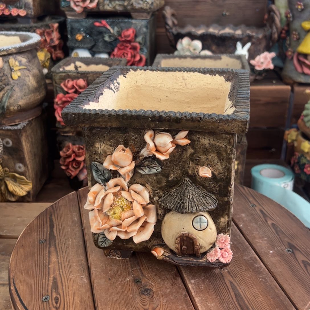 红陶青藤多肉花盆