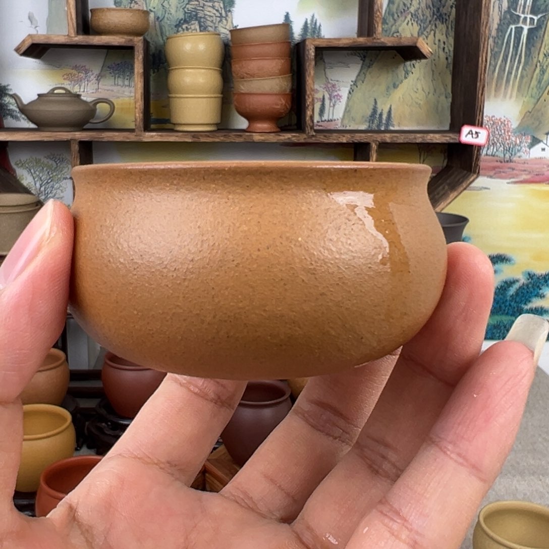 紫砂茶杯拙器甄选，纯原本矿。