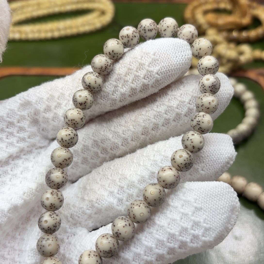 星月菩提吊坠8圆珠芝麻丸手持银标款