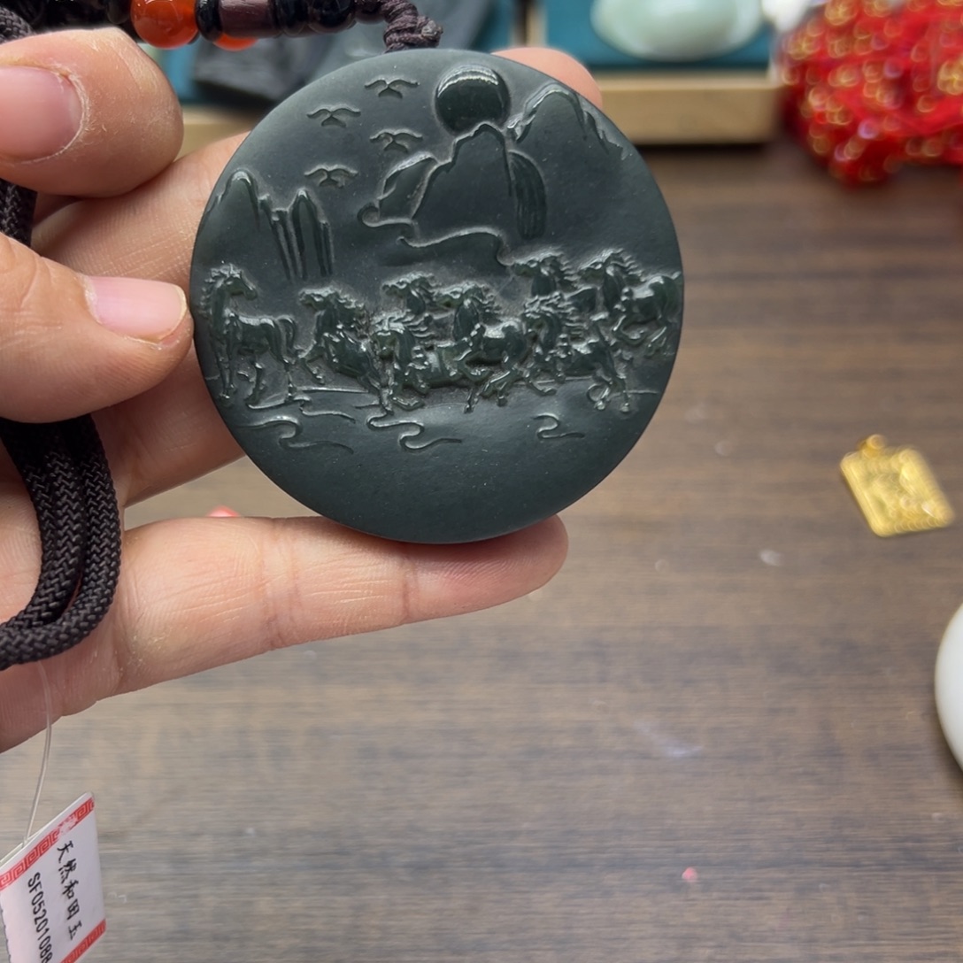 和田玉未镶嵌颈饰1076