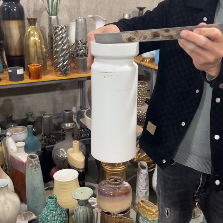 摆件高度29厘米口径10厘米微瑕捡漏