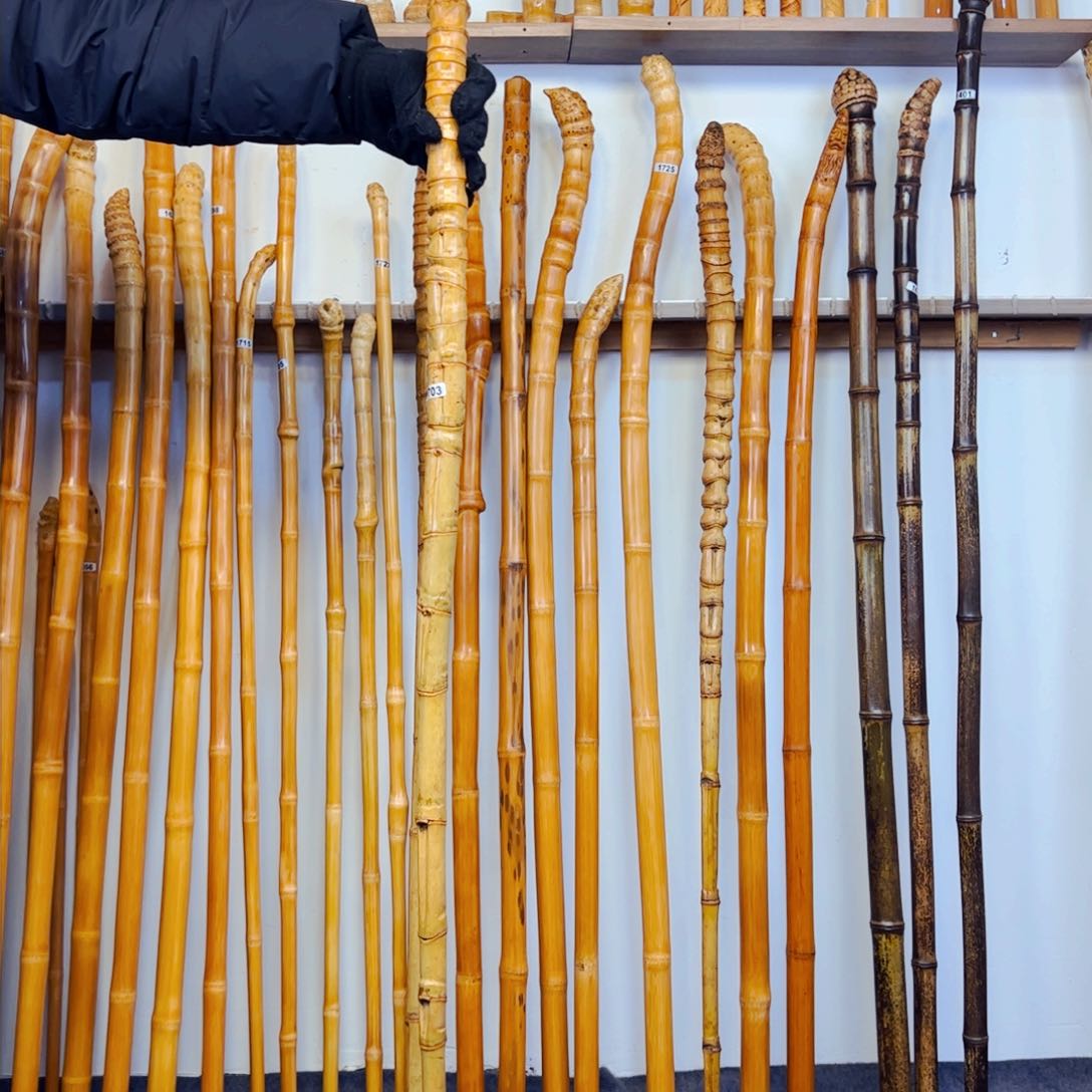 1703罗汉竹杖登山杖手持拐棍