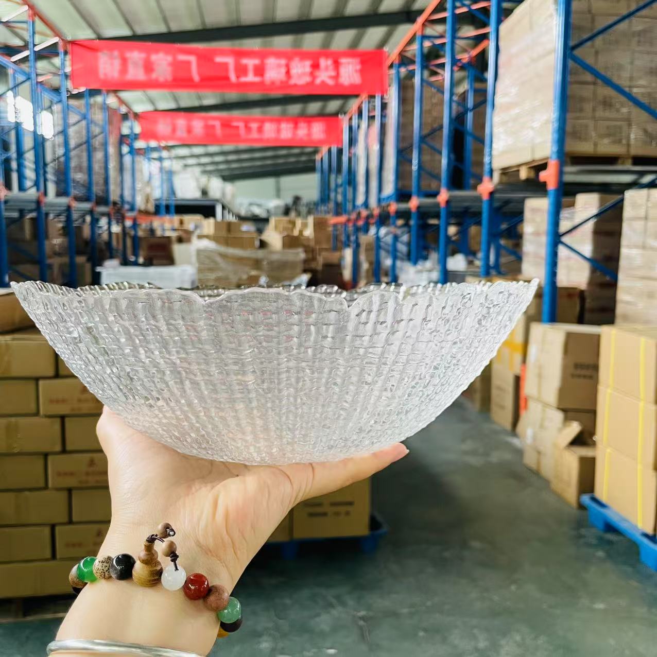 透明大号沙拉碗果盘单只直径28cm*9cm