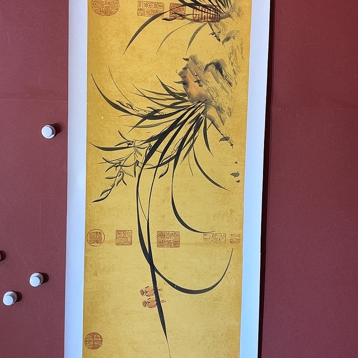 国画听兰老师花鸟