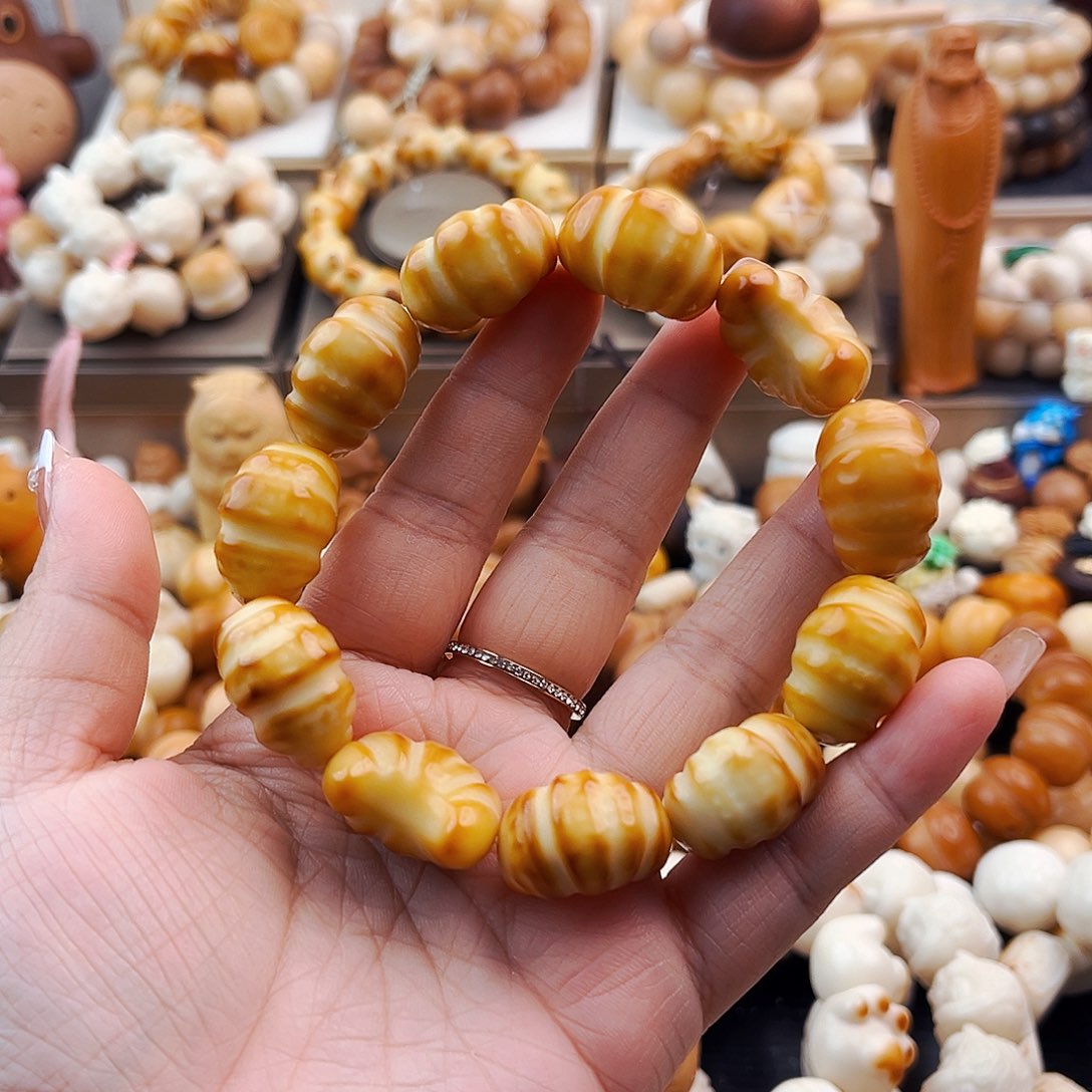 菩提根/象牙果手串牛角包