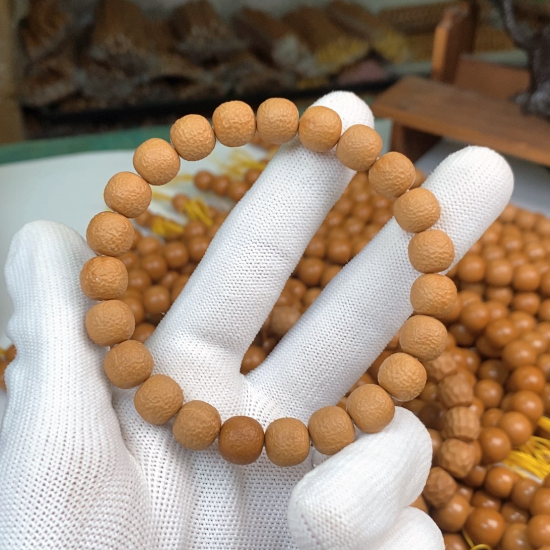 猴头核桃手串荔枝纹