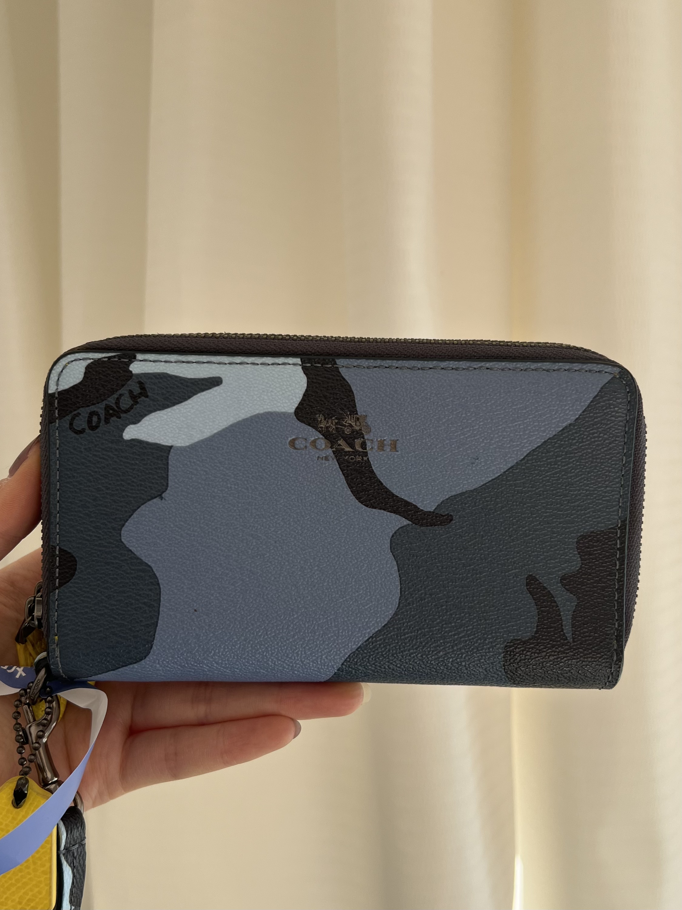 95新 COACH/蔻驰 蔻驰迷彩零钱包