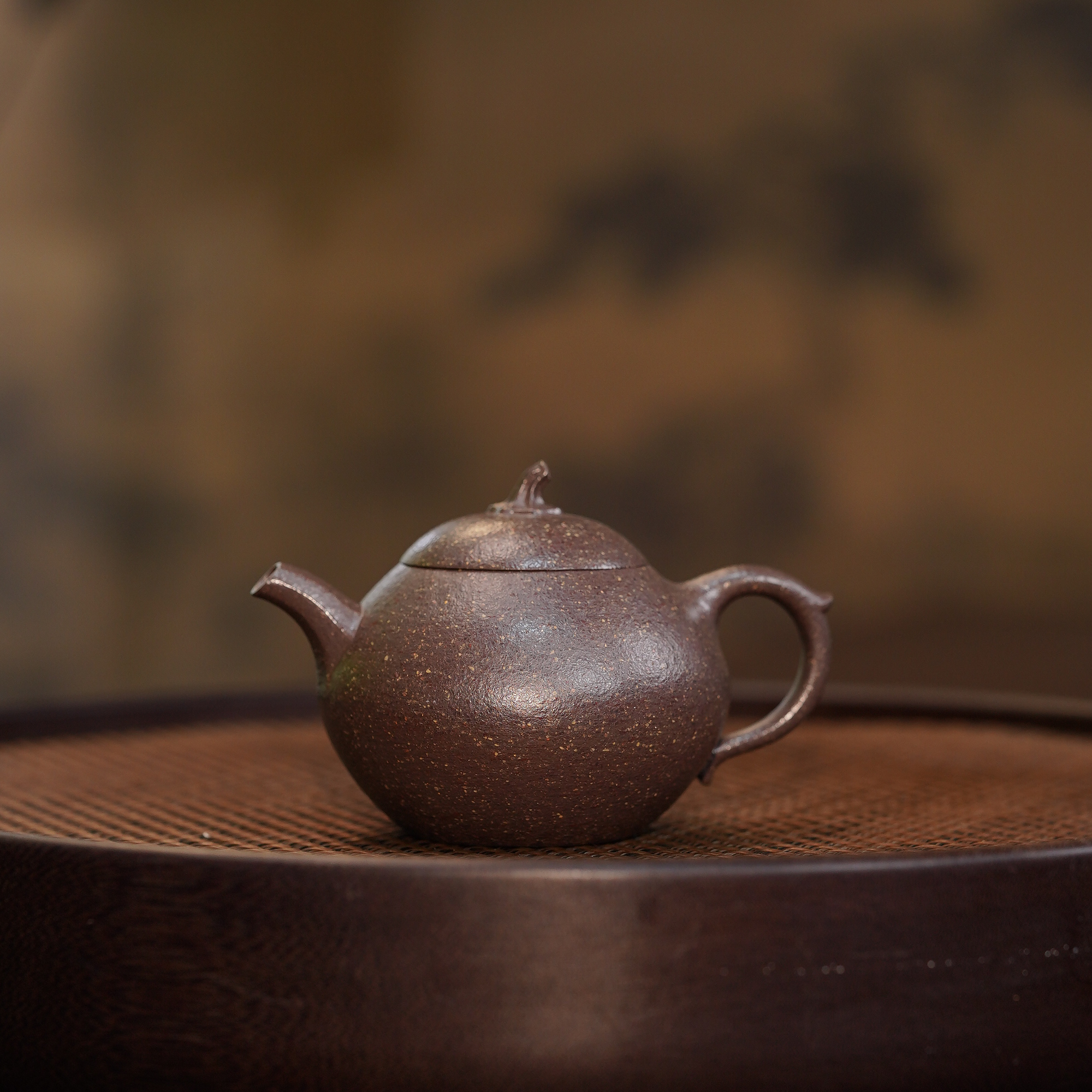 【陶研专属】 茄瓜 手磨天青 130cc 本砂堂 紫砂壶