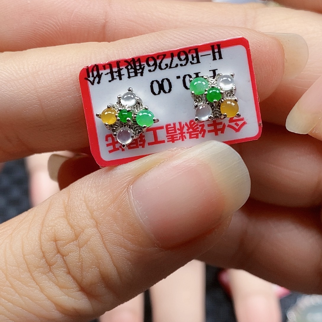 翡翠银S925镶嵌戒指