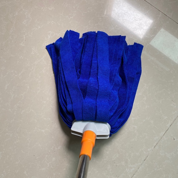 蓝色纯手工老式毛巾条拖把两色可选吸水吸水吸水两用布条家用拖布