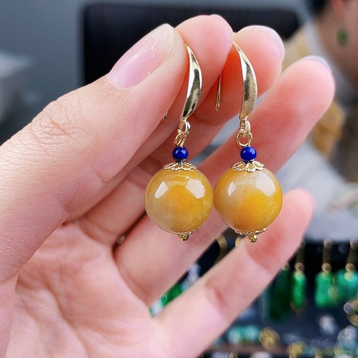 翡翠耳饰未镶嵌饰品